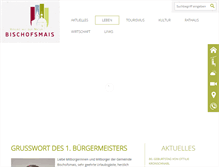 Tablet Screenshot of bischofsmais.de